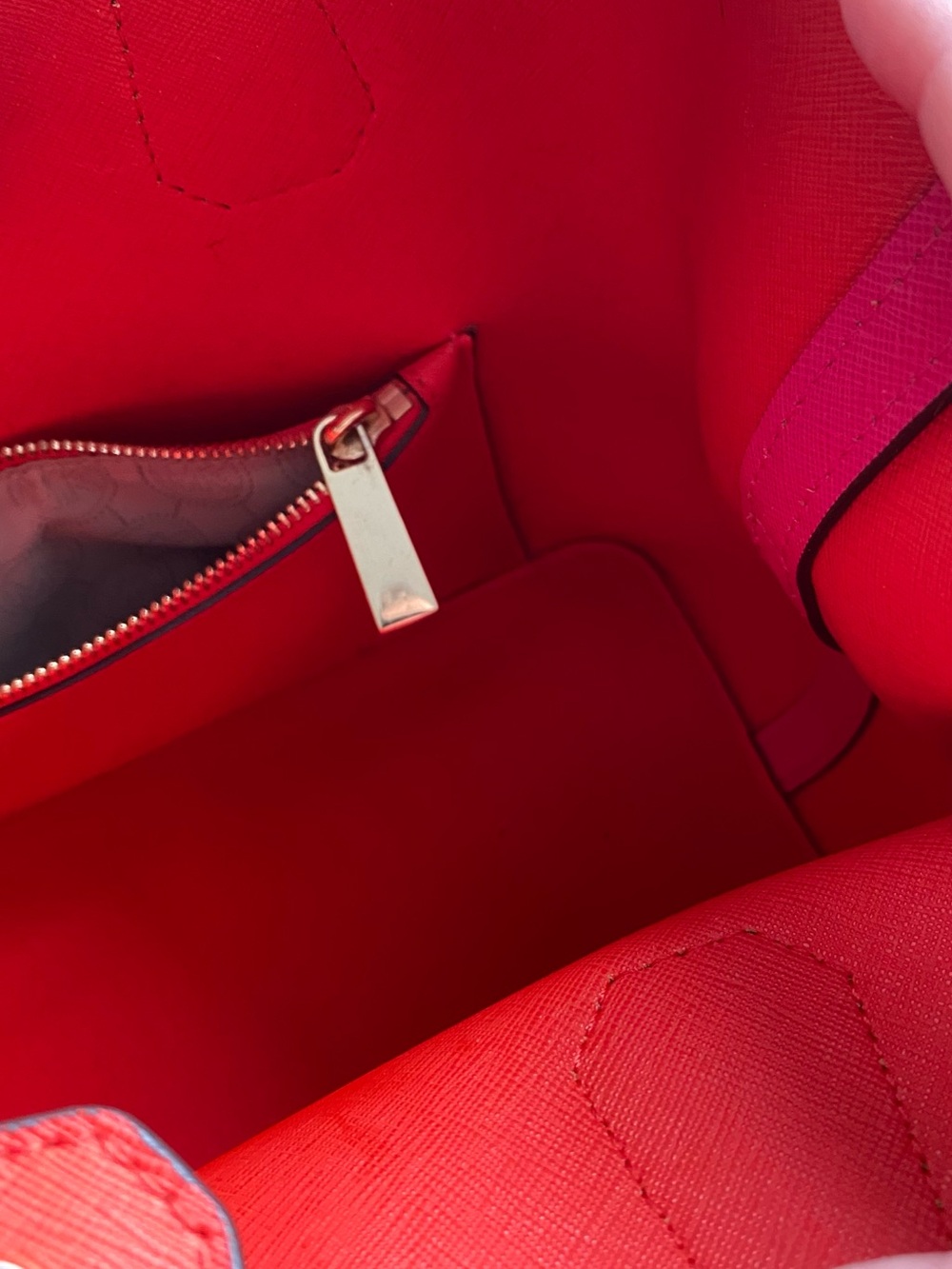 Michael Kors Fuchsia Saffiano Leather Bag - Picture 13 of 13